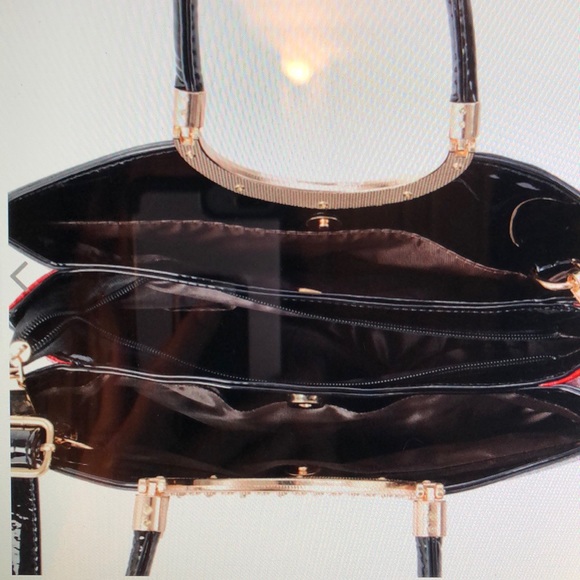 RED LIZARD SKIN BAG - Picture 4 of 7